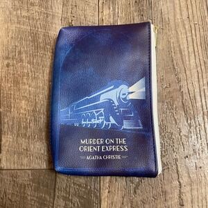 Murder on the Orient Express Agatha Christie Train Zipper Pouch Cosmetic Bag